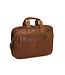leren laptoptas Seth cognac