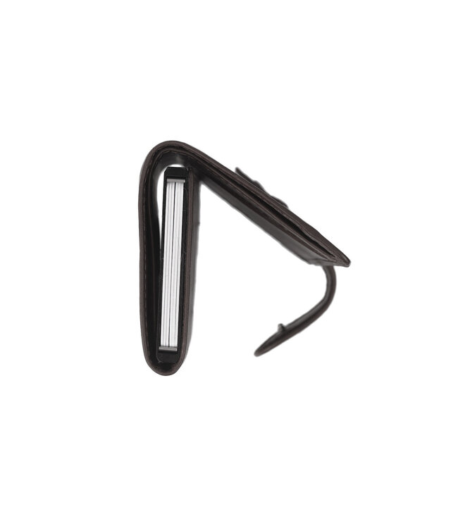 leren portemonnee Leicester bruin