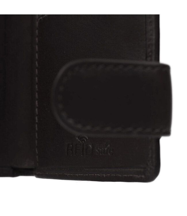 leren portemonnee Leicester bruin