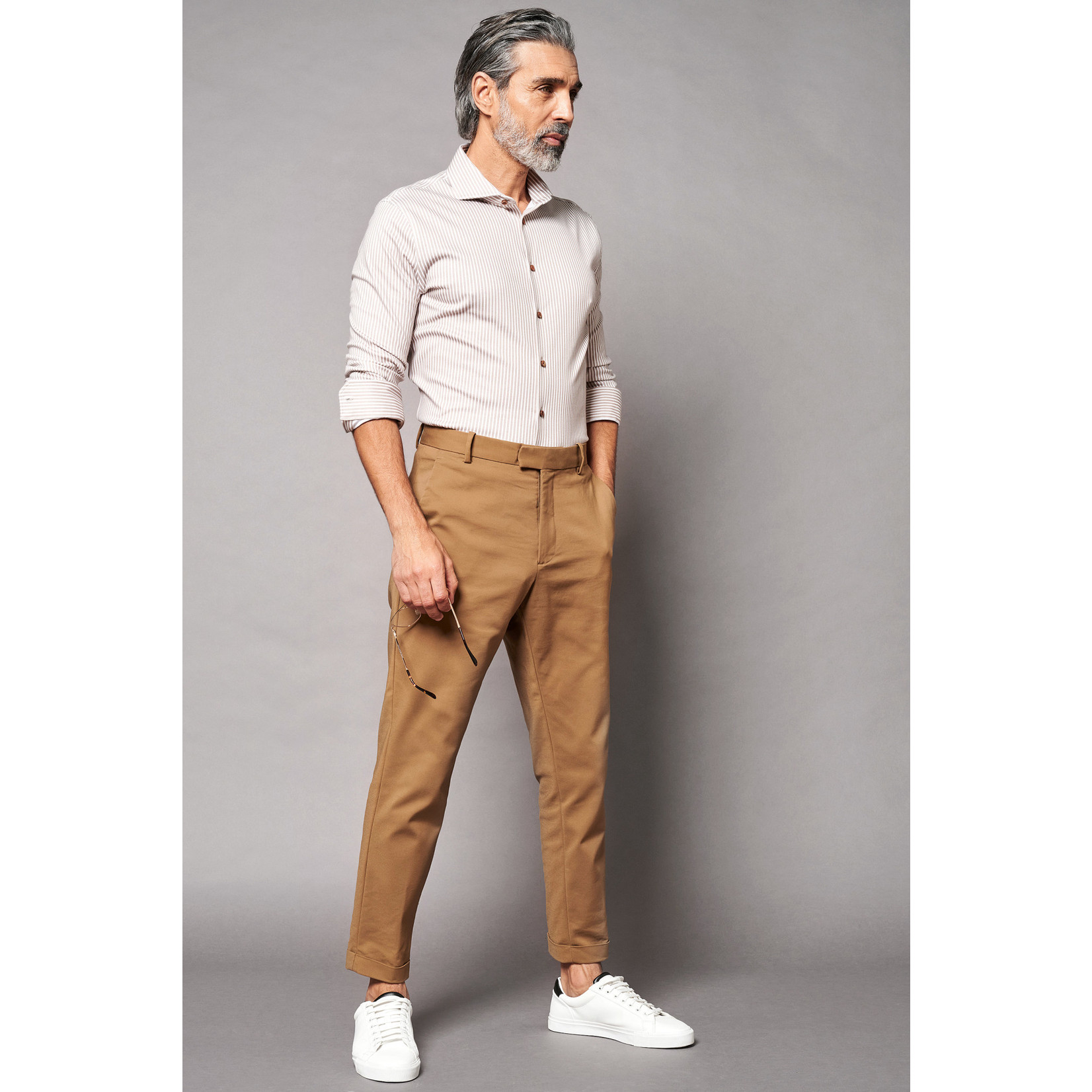 Desoto jersey beige streep - Menswear