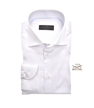 John Miller non iron tailored fit overhemd wit