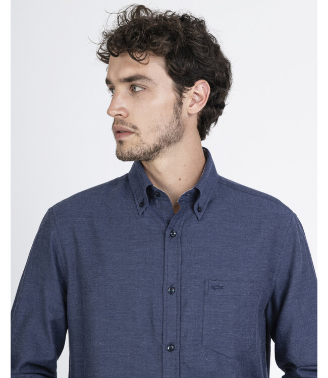 regular fit overhemd blauw