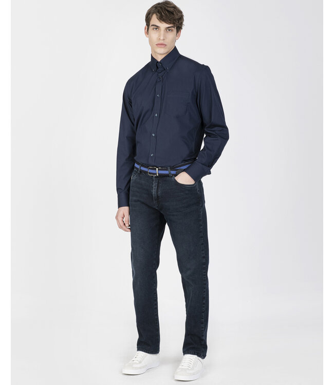regular fit overhemd marine