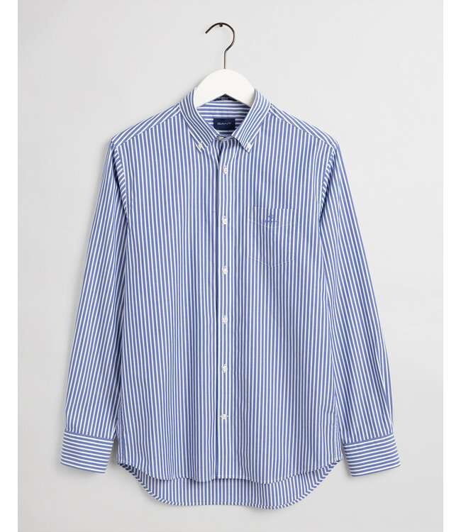 regular fit overhemd blauw streep