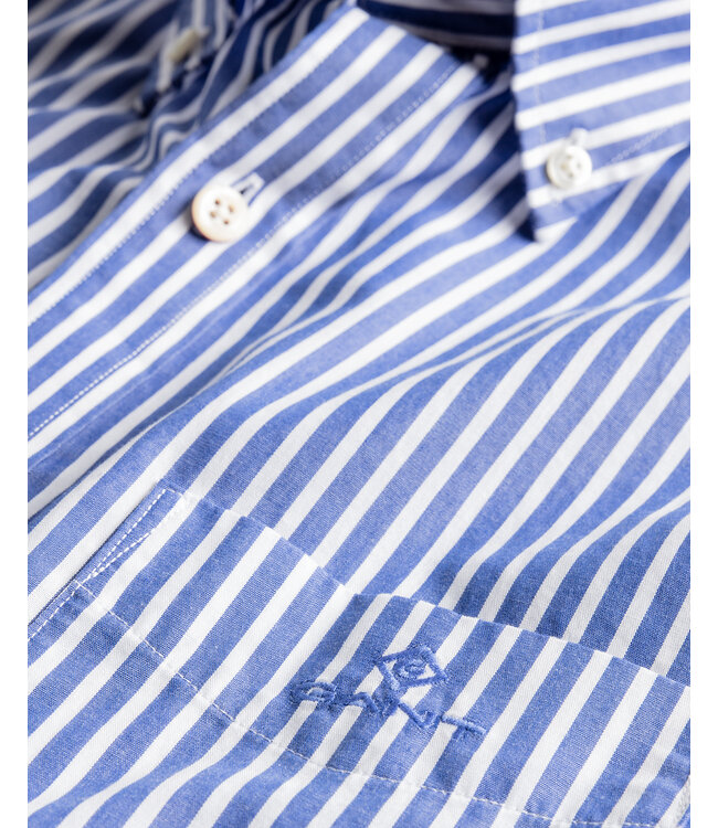 regular fit overhemd blauw streep
