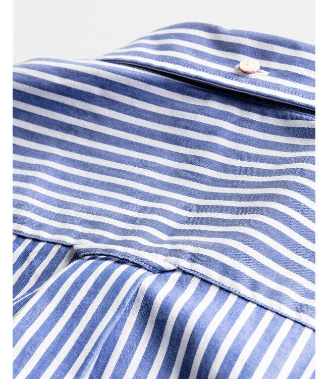 regular fit overhemd blauw streep