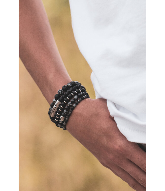 Nane armband obsidiaan