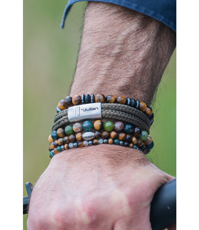 Ulang Ganda armband groen