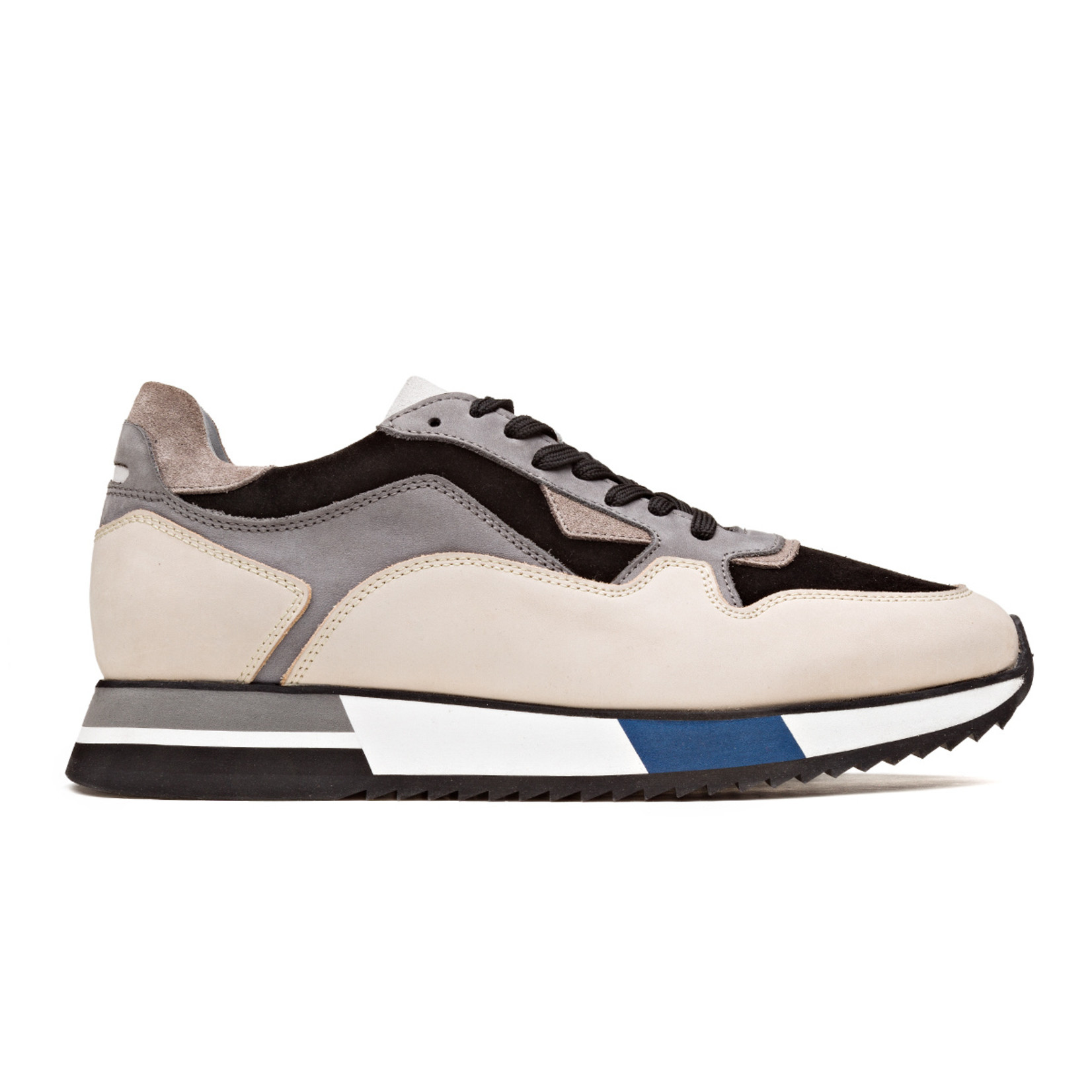 H32 Mello sneaker beige zwart - Tim Menswear