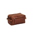 leren toilettas Stacey cognac