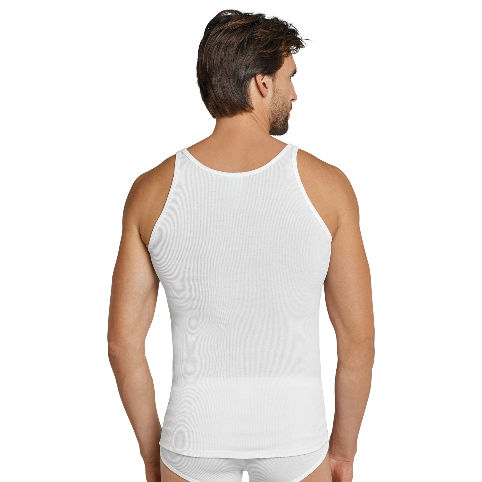 Schiesser Doppelripp singlet 2-pack wit