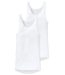 Doppelripp singlet 2-pack wit