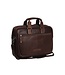 leren laptoptas Seth bruin