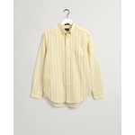 GANT regular fit Oxford overhemd geel streep