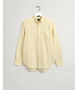GANT regular fit Oxford overhemd geel streep