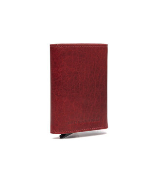 Chesterfield leren portemonnee Paris rood