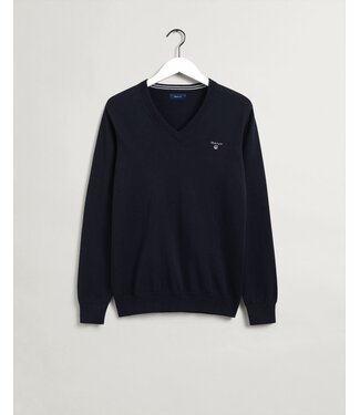 GANT katoenen v-hals trui marine