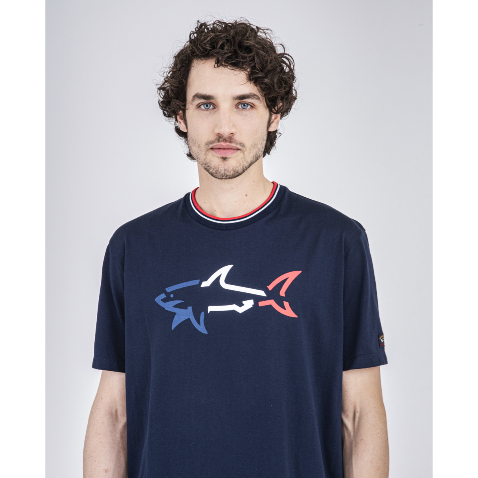 Paul & Shark t-shirt haaienprint marine