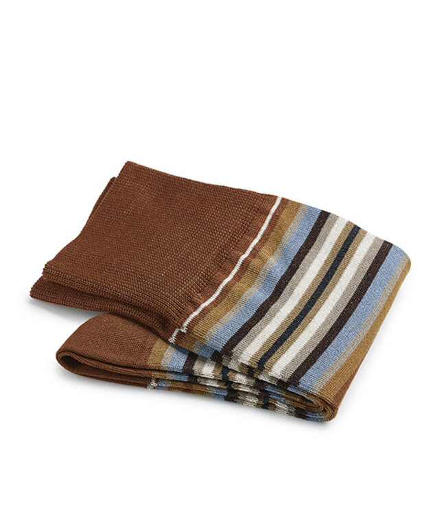 katoenen sokken bruin streep