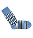 katoenen sokken blauw geel streep