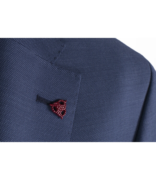 slim fit Marlane kostuum blauw