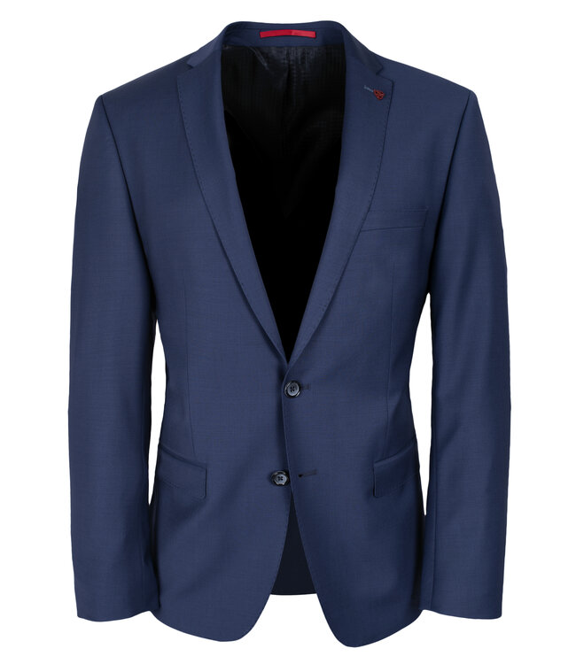 slim fit kostuum blauw