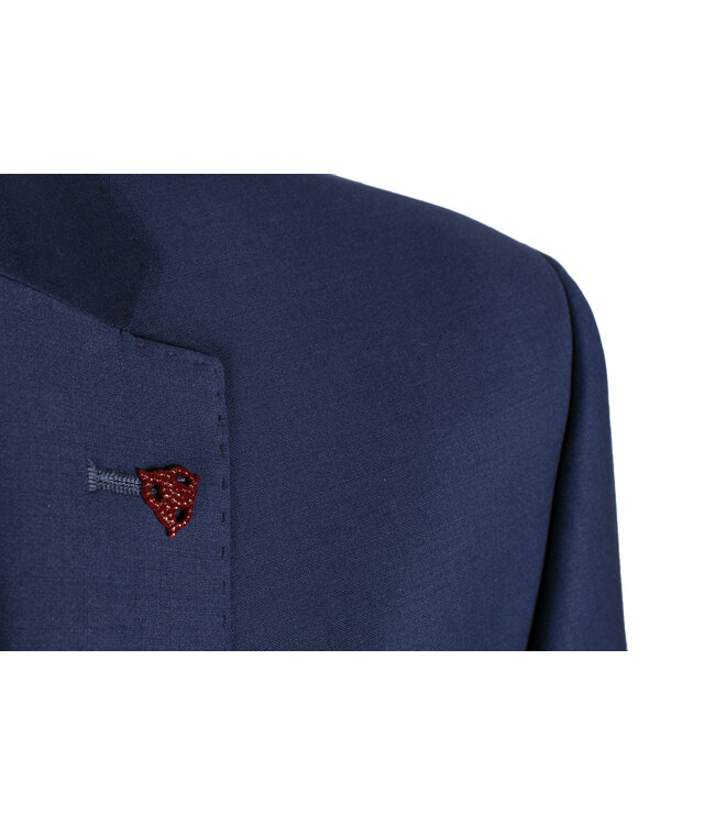 slim fit kostuum blauw