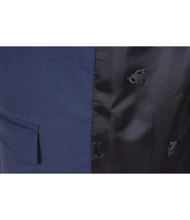 slim fit kostuum blauw