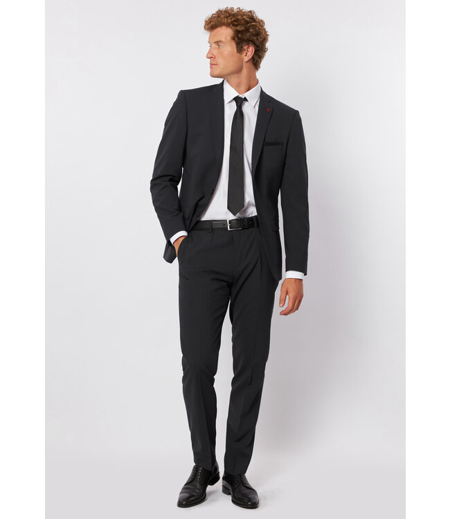 slim fit kostuum zwart
