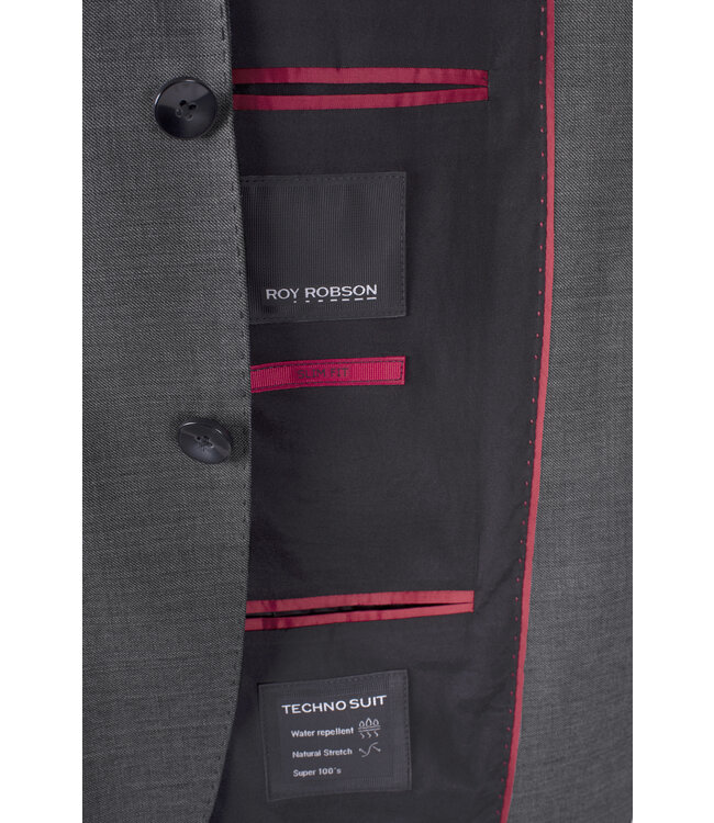 slim fit Marlane kostuum grijs