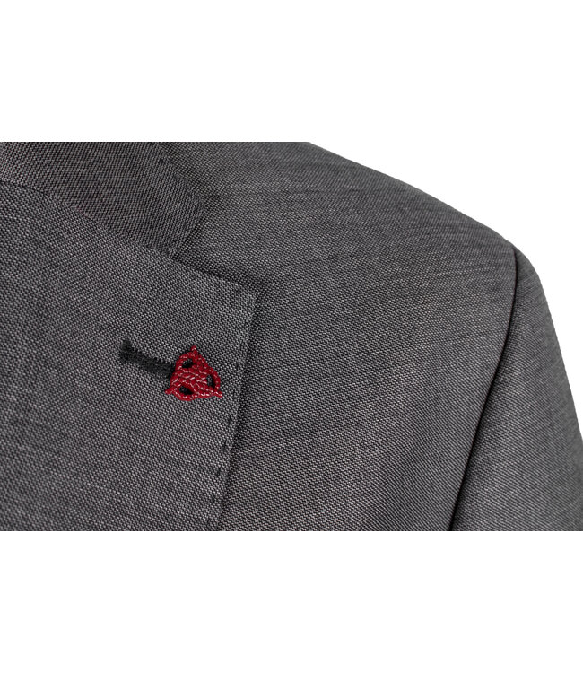 slim fit Marlane kostuum grijs