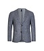 colbert visgraat print blauw