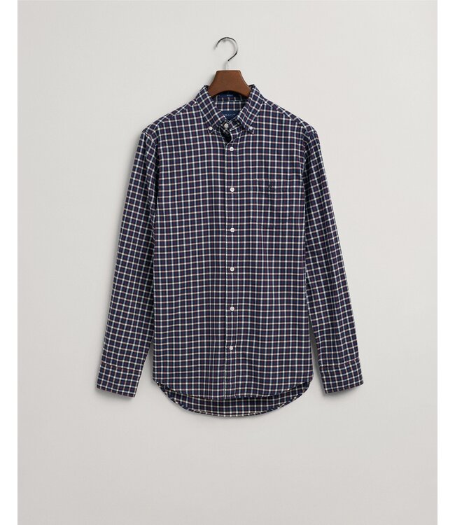 regular fit overhemd marine ruit