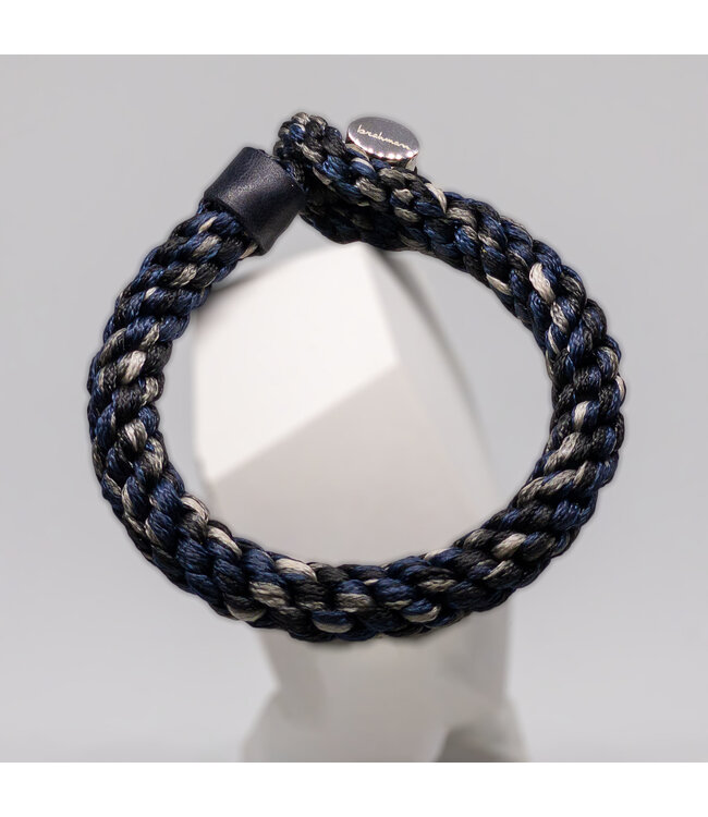Cobra armband blauw grijs