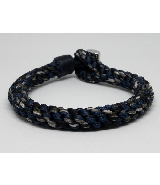 Cobra armband blauw grijs