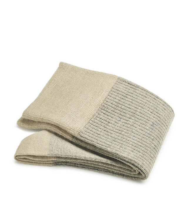 wollen shadow sokken beige