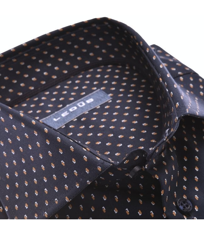 modern fit overhemd marine print