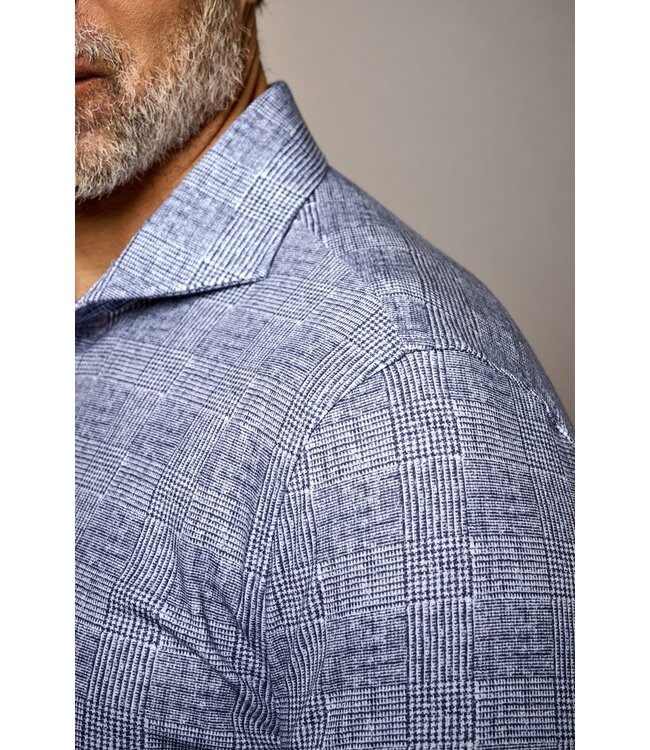jersey overhemd marine ruit