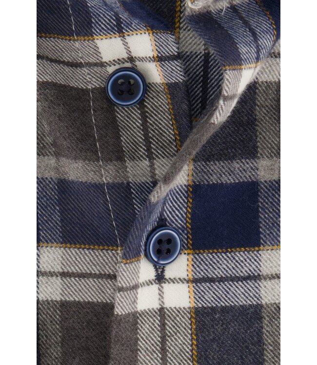 regular fit overhemd grijs ruit