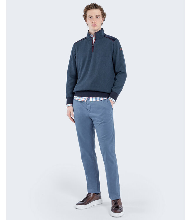 regular fit overhemd blauw ruit