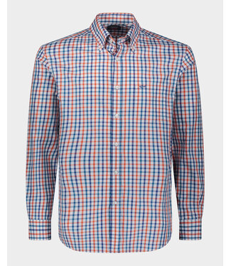 Paul & Shark regular fit overhemd blauw ruit
