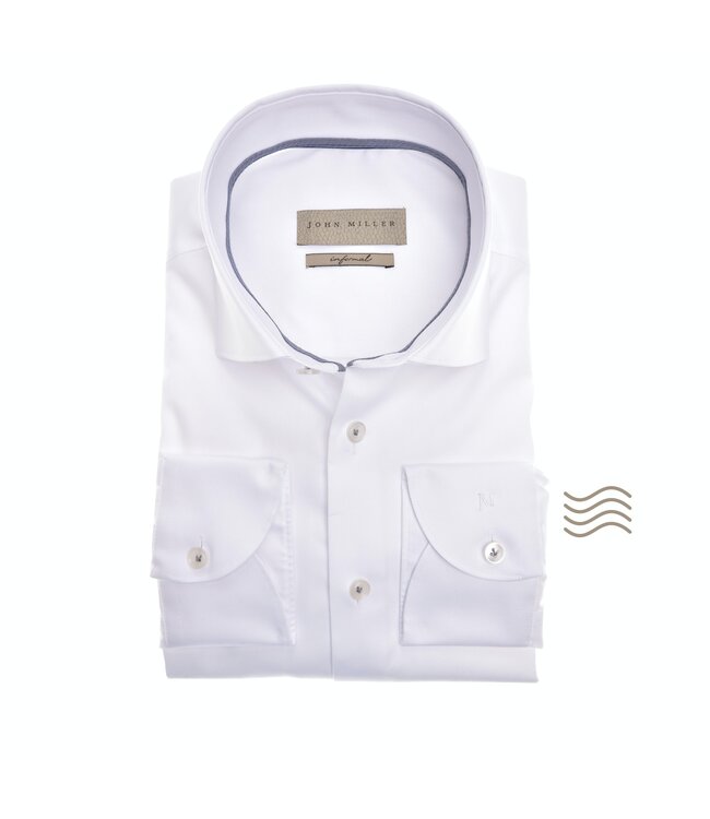 tailored fit easy care overhemd wit