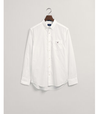 GANT regular fit poplin overhemd wit