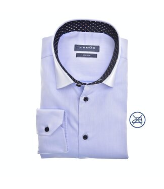 Ledûb modern fit overhemd lichtblauw