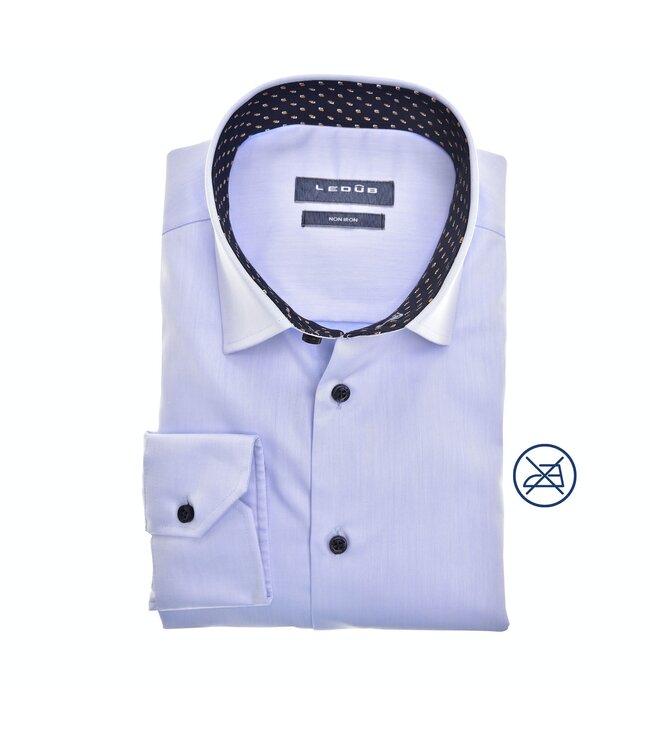 modern fit overhemd lichtblauw