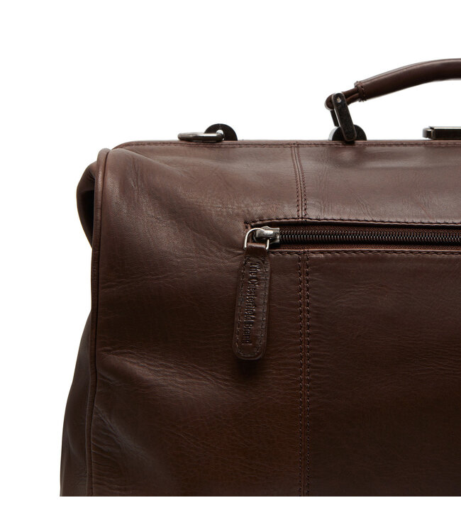 leren weekendtas Texel bruin