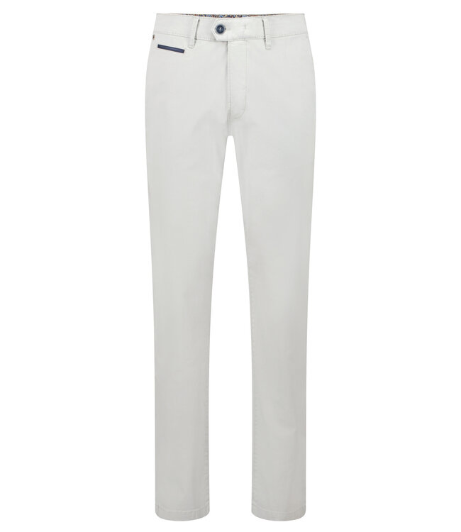 Benny-3 modern fit zomer chino lichtgrijs