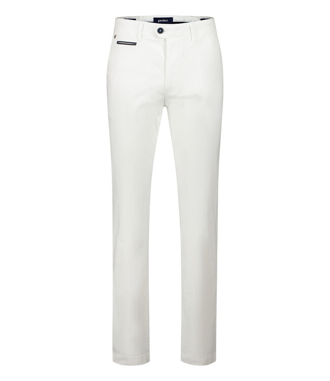 Benny-3 modern fit zomer chino wit