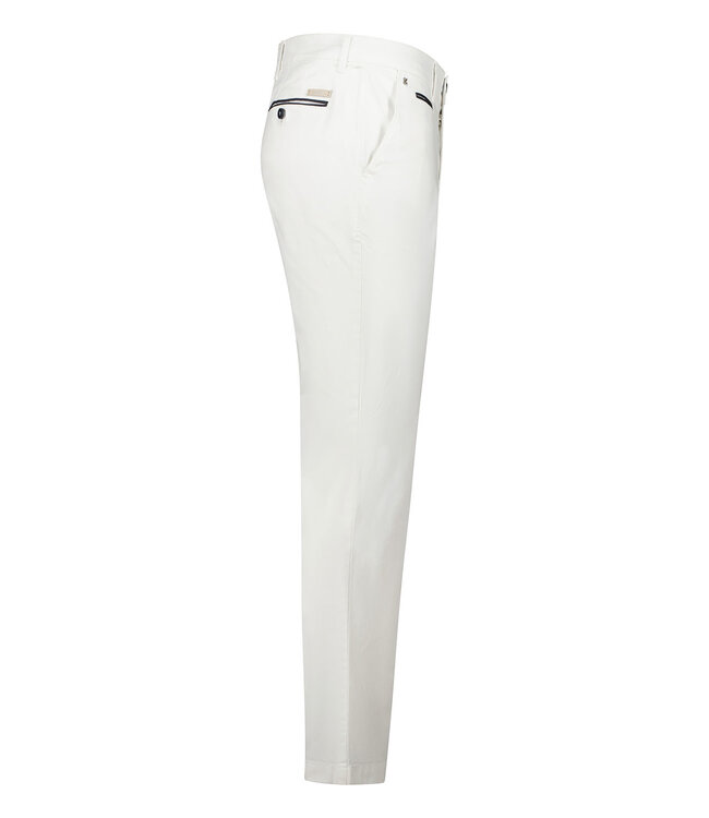 Benny-3 modern fit zomer chino wit