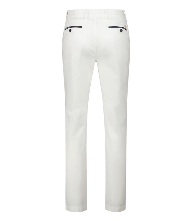 Benny-3 modern fit zomer chino wit